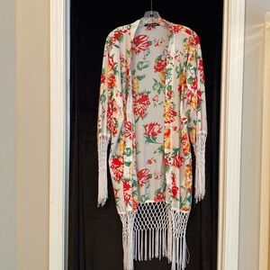 Swimsuit cover, size M, Red, Green,white and yellow